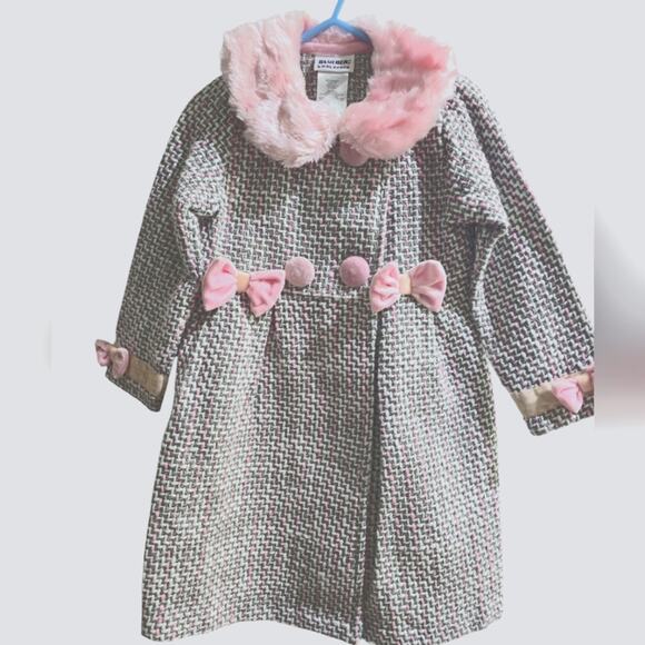 Blueberi Boulevard Tweed Pea Coat - Picture 1 of 5